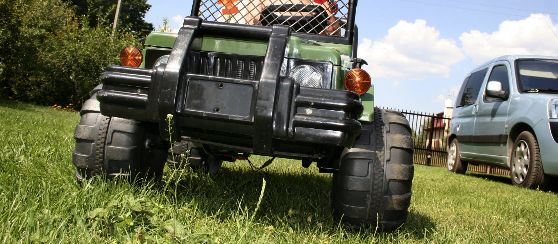 Power Wheels with Rubber Tires