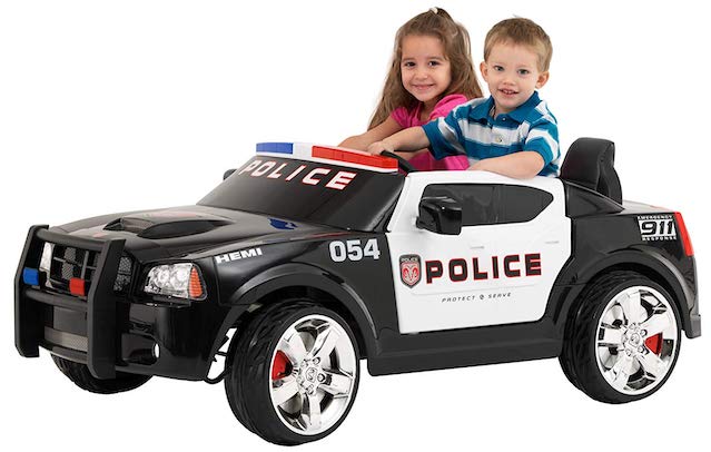 children's battery powered police car