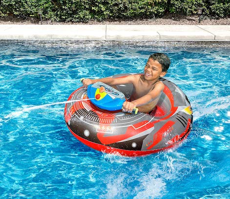 pool float with water gun